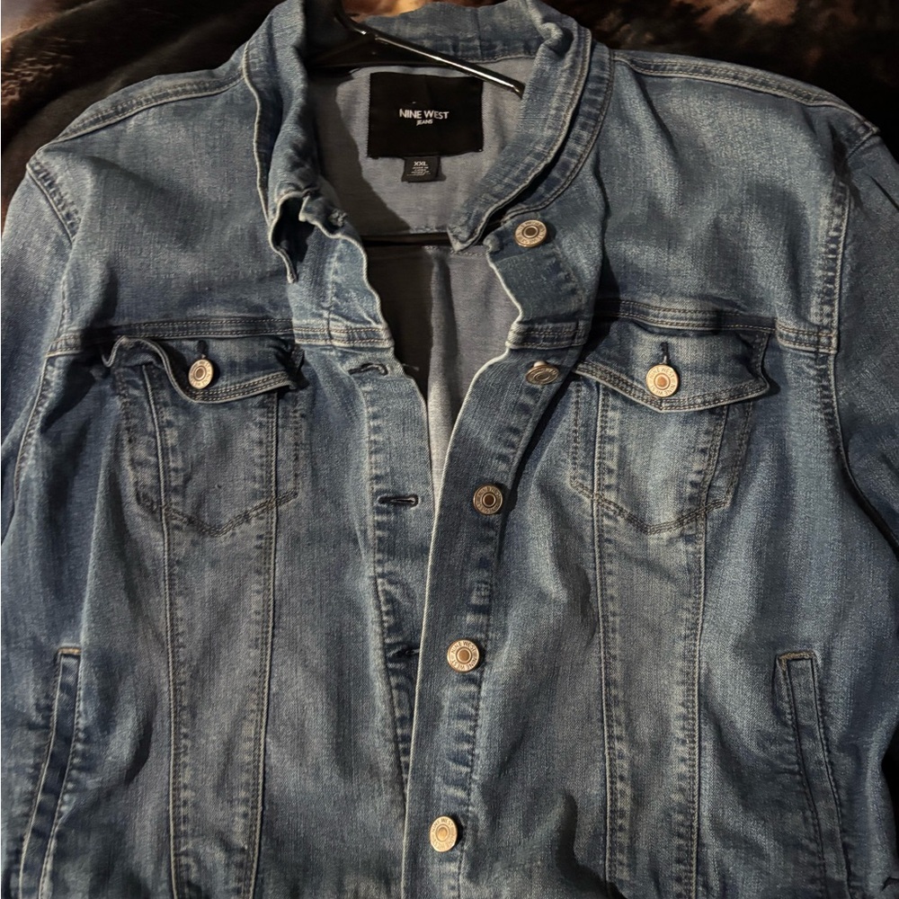 Nine West Classic Blue Denim Jacket